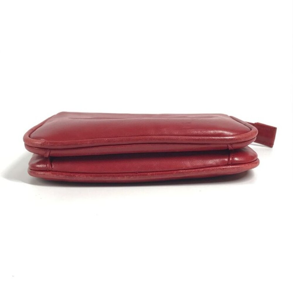 Chanel Waist Bag Big CC Logo Leather Red - Picture 6 of 9